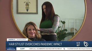 Hair Stylist overcomes pandemic impact