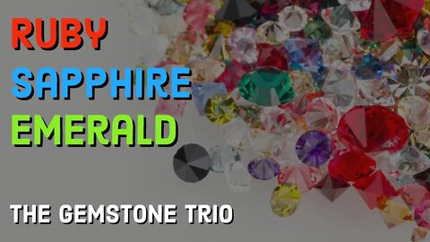 Ruby, Sapphire, and Emerald | The ULTIMATE Gemstone Trio #shorts