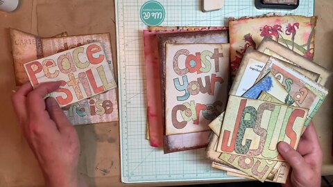 #9 THOUGHT LIFE Journal- CUT PAPER Add-On Kit, Jesusjunkjournals Studio Tour, look at cards and more