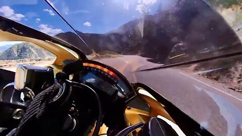 220BHP SuperBike In Twisties Cockpit POV