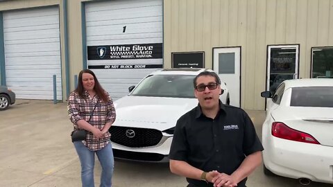 Tulsa Auto Wraps | White Glove Auto | White Mazda SUV