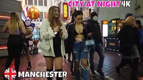 🇬🇧 MANCHESTER WALK THROUGH NIGHTLIFE