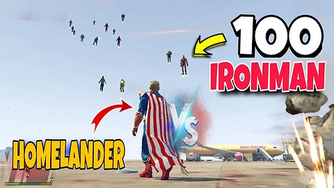 GTA 5 - Homelander Vs 100 Ironman Fight | #theboys | #gtav @TKREBIRTH ​