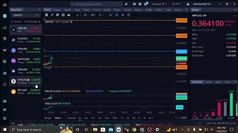 * XRP * XDC XLM ETH ADA POLYGON IOTA QUANT CRO BTC ISO Crypto charting * LIVE Discussion board *