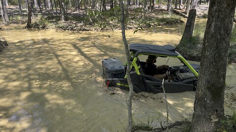 Can am hole on beaver pond trail mud nats 2024