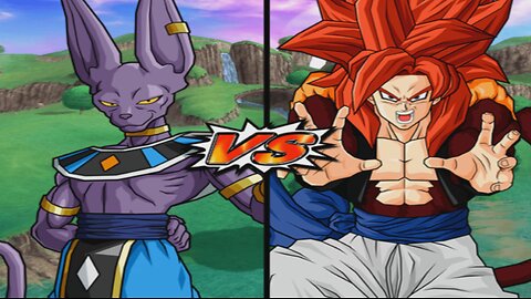 Beerus VS SSJ4 Gogeta - DBZ Budokai Tenkaichi 4