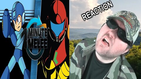 One Minute Melee - Samus Aran vs Mega Man (Nintendo vs Capcom) REACTION!!! (BBT)