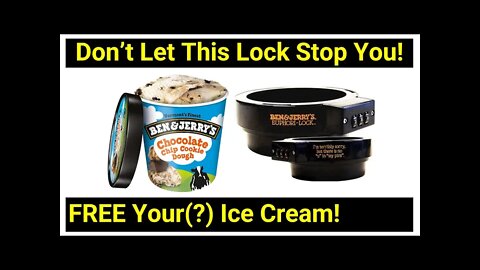 🔒Lock Picking ● Open Ben & Jerry's Ice Cream Lock ● Pint Euphori-Lock