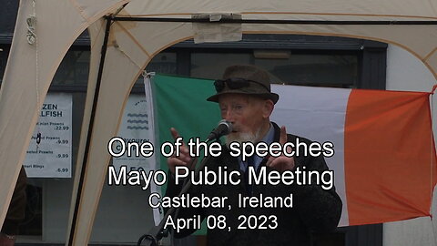 One of the speeches Mayo Public Meeting - April 8, 2023