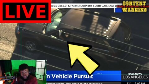 LIVE CHASE Stolen Vehicle w/ Dog Inside California | Real Life GTA