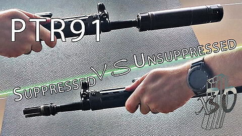 PTR91 (G3, HK91) Suppressed vs Unsuppressed. Dead Air Sandman K