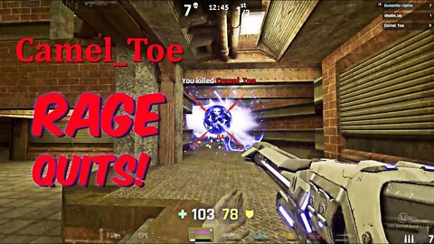 Unreal Tournament 4 Pre-Alpha - Camel_Toe RAGE Quits Against DunamisOphis! 42 Kills On DM-Rankin