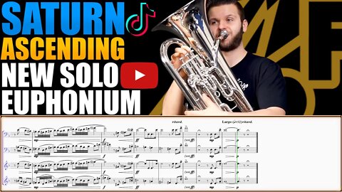 NEW EUPHONIUM DUET "Saturn Ascending" by Iain Mundy. Euphonium - Matonizz. Play Along!