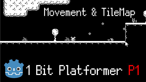 Character Movement & TileMapLayers Setup ~ 1 Bit Projectile Platformer in Godot [Part 1]