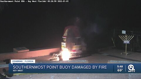 Famous Key West buoy burned after 2 set tree on fire