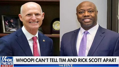 Never Go Full Retard: Whoopi Goldbrick Can't Tell Rick Scott & Tim Scott Apart