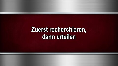 Zuerst recherchieren, dann urteilen