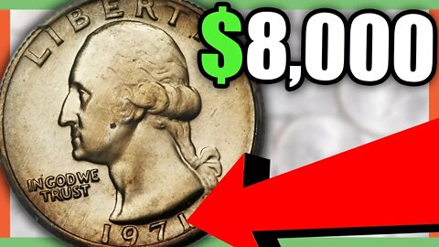 $8,000 RARE QUARTER - VALUABLE QUARTERS TO LOOK FOR!