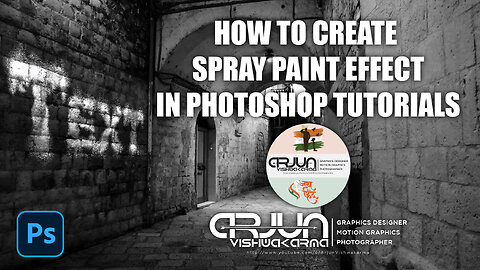 Spray Paint Text Wizardry in Adobe Photoshop | #arjun #photoshoptutorial