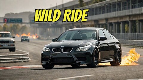 Insane M5 E60 Spitting Flames on Highway! (2024)