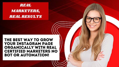 Best way to grow your Instagram page Organically /w real certified marketers no bot or automation!