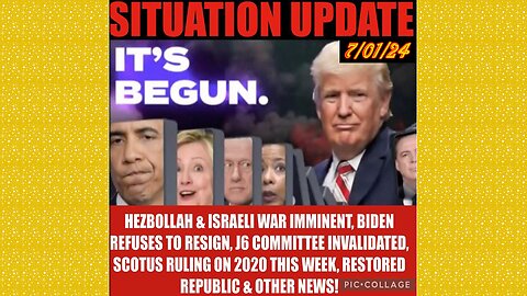 SITUATION UPDATE 7/1/24 - Trump & Biden Debate, Israel & Hezbollah, Gcr/Restored Republic