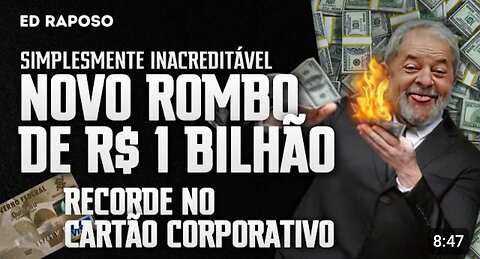 UNBELIEVABLE: IN BRAZIL BREAK OF R$ 1 BILLION REVEALED ON EX-PRISONER'S CORPORATE CARD