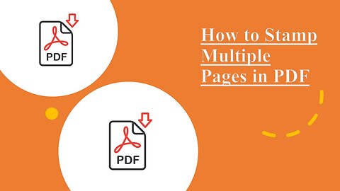 How to stamp Multiple Pages of PDF in Single Click