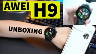 Smartwatch AWEI H9 Unboxing