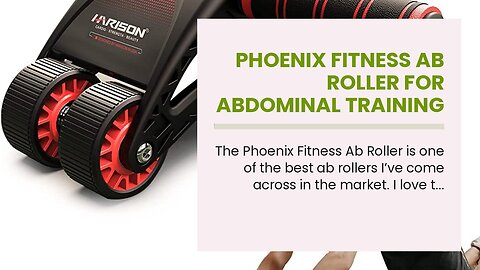 Phoenix Fitness Ab Roller for Abdominal Training - Fitness Exercise Abs Wheel for Home and Gym...