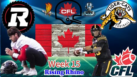 Ottawa Redblacks Vs Hamilton Tigercats CFL Week 15 Play by Play and Watch Party