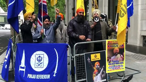 British Sikhs Protest 1984 Sikh Genocide | Sidhu Moosewala Deep Sidhu Murder | Indian HC London