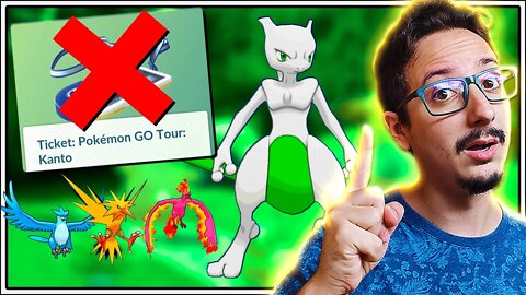 MEWTWO SEM INGRESSO! BÔNUS DO TOUR DE KANTO PARA TODOS! POKÉMON GO