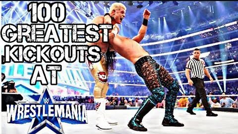 WWE 100 Greatest kickouts at Wrestlemania | World Wrestling Entertainment | DriveMeCrazy