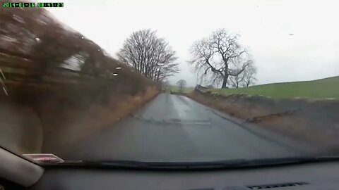 Driving to Malham from Settle .North Yorkshire