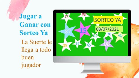 SORTEO YA NUMERO PROBABLE 08 JULIO 2021