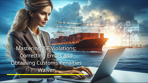 Navigating ISF Violations: Expert Guide to Correction and Penalty Waiver Process