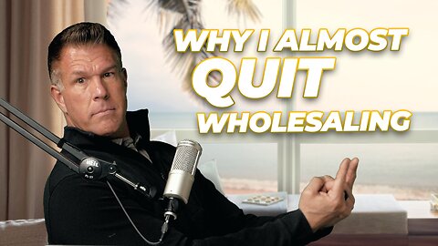 😳 Why I QUIT Wholesaling Houses