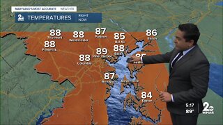 WMAR-2 News Cesar Cornejo Thursday weather