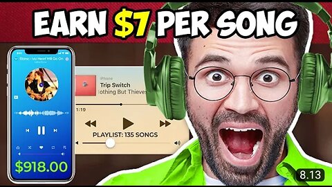 Just by listening to music, you can make $900! (Make Money From Home Online 2022)