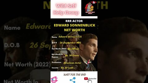 🔥RRR- Actor Edward Sonnenblick Net Worth🔥#shorts🔥#wildselfhelpgroup🔥8 April 2022🔥