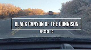 Black Canyon of the Gunnison (2,000ft cliffs, golden retriever, and beautiful sunsets)