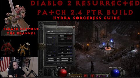 NEW Hydra Fire Ball Sorceress Build | Diablo 2 Resurrected 2.4 PTR