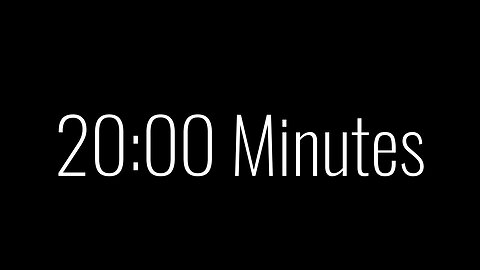 20 Minutes of Focus: A Productive and Motivational Countdown 20 minutes timer Video