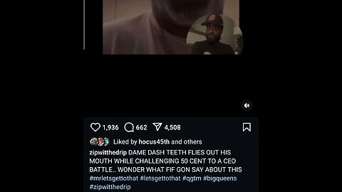 OOOH❗️Zipwiththedrip repost Dame Dash dentures falling out his mouth, Zip was speechless🤣🤣🤣