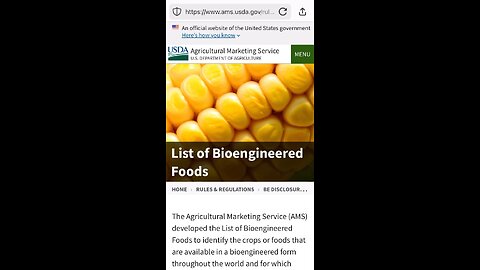 Bioengineered Food List