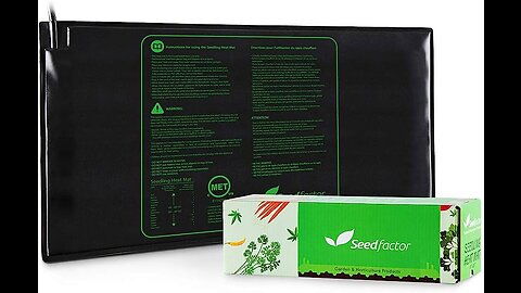 MET Certified Seedling Heat Mat, Seedfactor Adjustable Temperature Waterproof Durable Germinati...