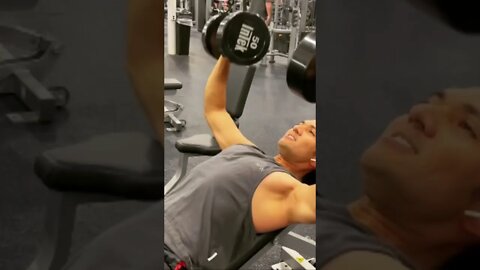 Incline dumbbell bench press || Chest workout