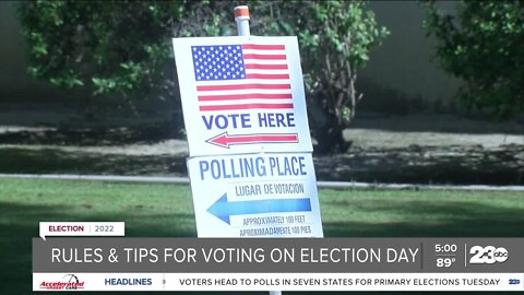 Rules and tips for voting on Election Day