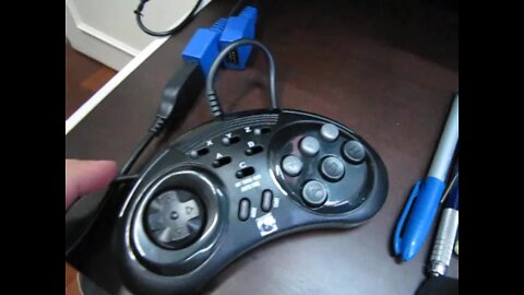 Cabo Adaptador para conectar dois Joysticks de Mega Drive (Sega Genesis) no PC via USB - 6 botões